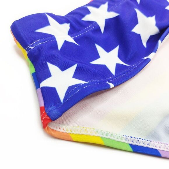 Men's classic speedo pride rainbow flag swim briefs swimsuit plus size S - Picture 5 of 8